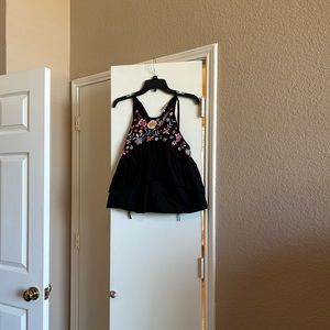 Zara sleeveless black top